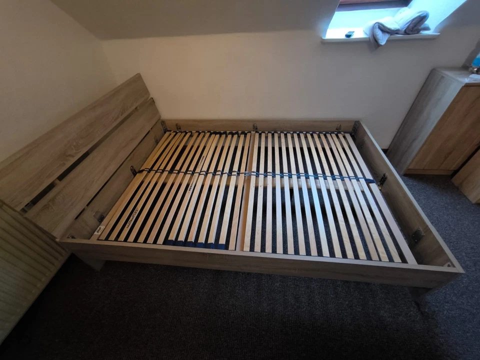 Futonbett 140x200 mit Matratze und Lattenrost - Bild 3 von 3