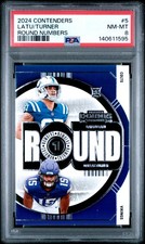 2024 CONTENDERS ROUND NUMBERS #5 DALLAS TURNER/LAIATU LATU PSA 8