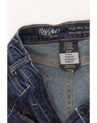 MOSSIMO Womens Crop High Rise Skinny Jeans US 8 Medium W29 L26 Navy Blue BL02 - Picture 4 of 4
