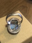 Vintage Beautiful Large Native American Dahlia Copper Turquoise Ring Size 8 — photo 6