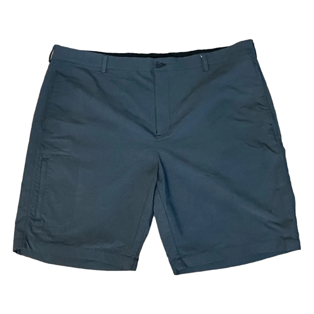 Greg Norman Everbest Golf Shorts Grey Knit Comfort Stretch Waist 9" Rise 42