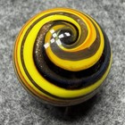 Handmade Marble Gold Lutz ( Corkscrew - Spiral ) 1 Inch +-  (S16) — photo 6