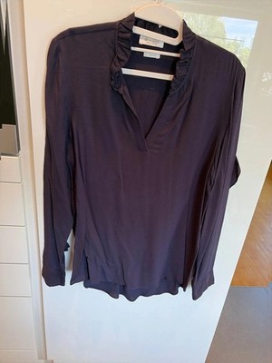 Rich & royal bluse langarm blau viskose Gr. 38 M