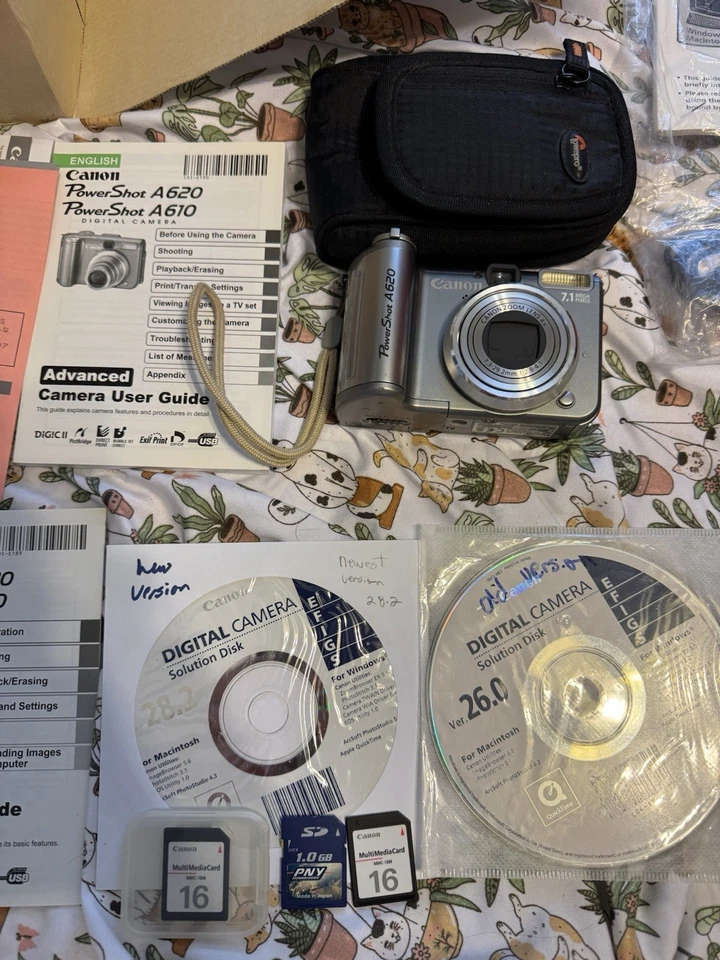 Cámara digital Canon PowerShot A620 500+ hojas papel fotográfico impresora Canon Pixma Foto 3 de 4