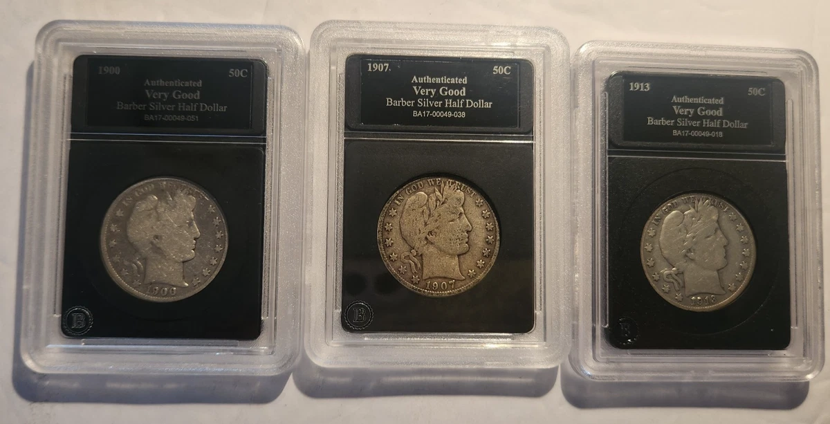 1907 Year Barber Half Dollars (1892-1915) for sale | eBay