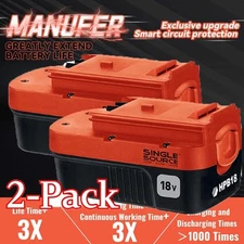 2Pack 18V for Black and Decker HPB18 18 Volt 4.5Ah Battery HPB18-OPE 244760-00A