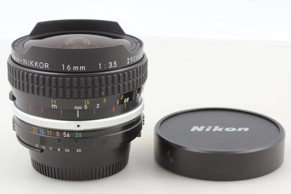 [Opt Top MINT /Cap] Nikon Fisheye Nikkor 16mm F3.5 Wide angle Ai Lens From JAPAN - image 2 of 4