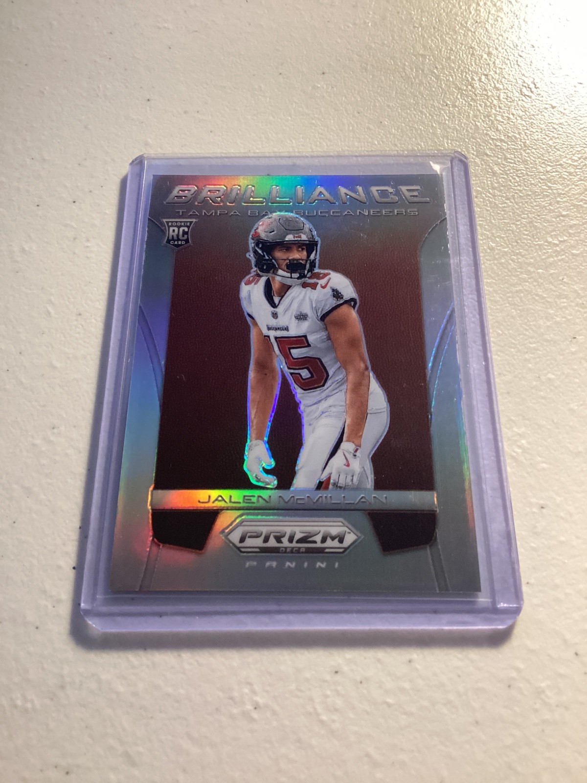 Jalen McMillan Panini Prizm Deca Brilliance #10 Silver
