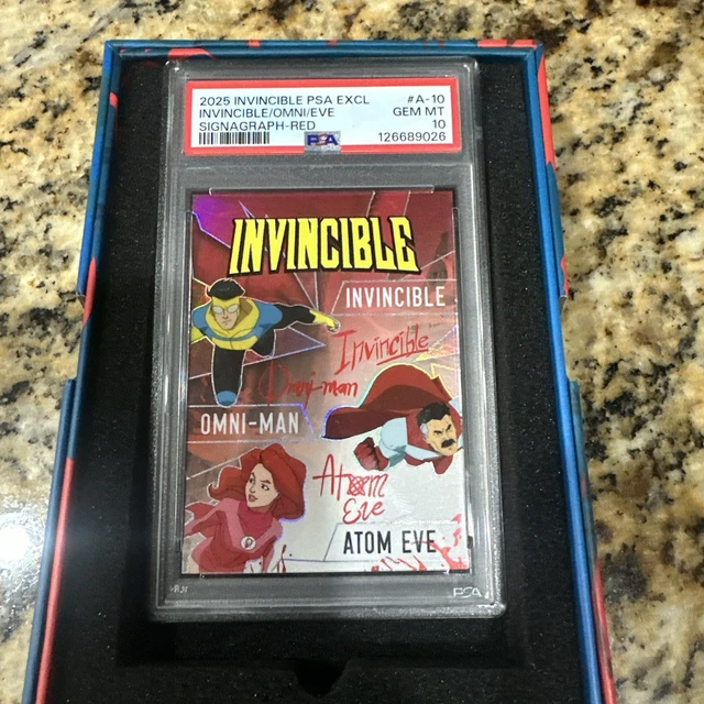Invincible x Keepsake PSA 10 Red Signagraph Atom Eve Invincible Omni Man 31/50