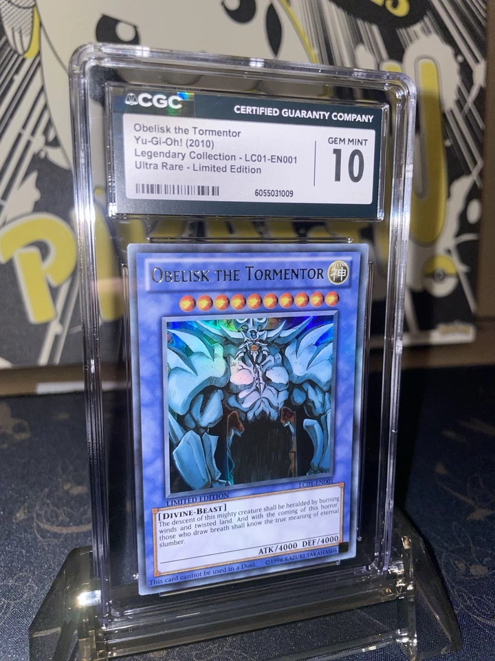 2010 Yugioh Legendary Collection 1 Obelisk the Tormentor UR LE - CGC 10 - Image 2 of 4