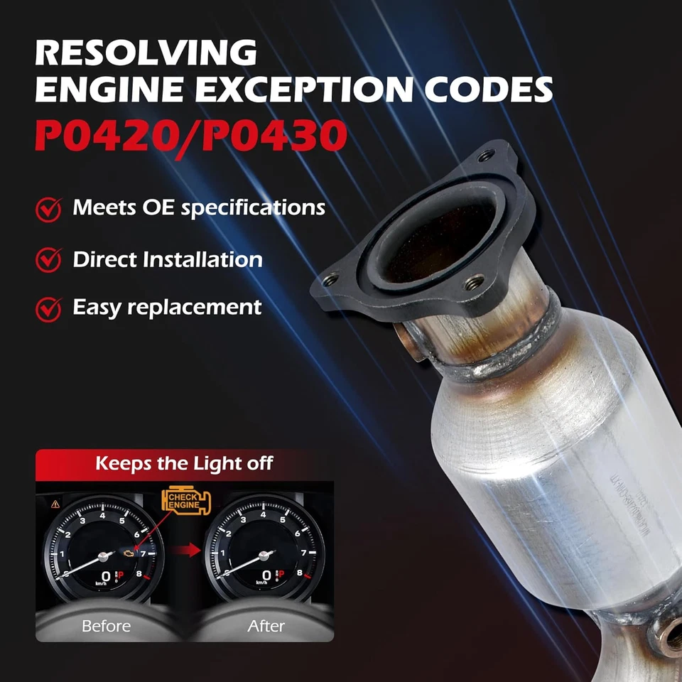 Передний каталитический конвертер для 2015 2016 2017 Chevrolet Equinox/GMC Terrain 2,4 л - Изображение 4 из 4