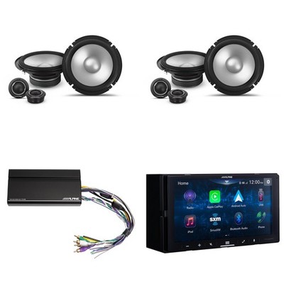 Alpine iLX-W670-S Digital Multimedia Receiver &2 Pairs Alpine S2-S65C Type S ...
