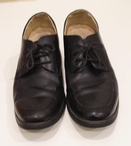 CALDEN Men's Invisible Height Increasing Elevator Dress Shoes, Black Leather