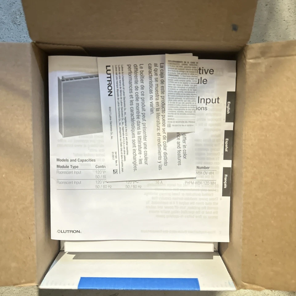 Lutron PHPM-WBX-DV-WH Grafik Eye Phase Adaptiv Power Module-NEW - Image 2 of 4