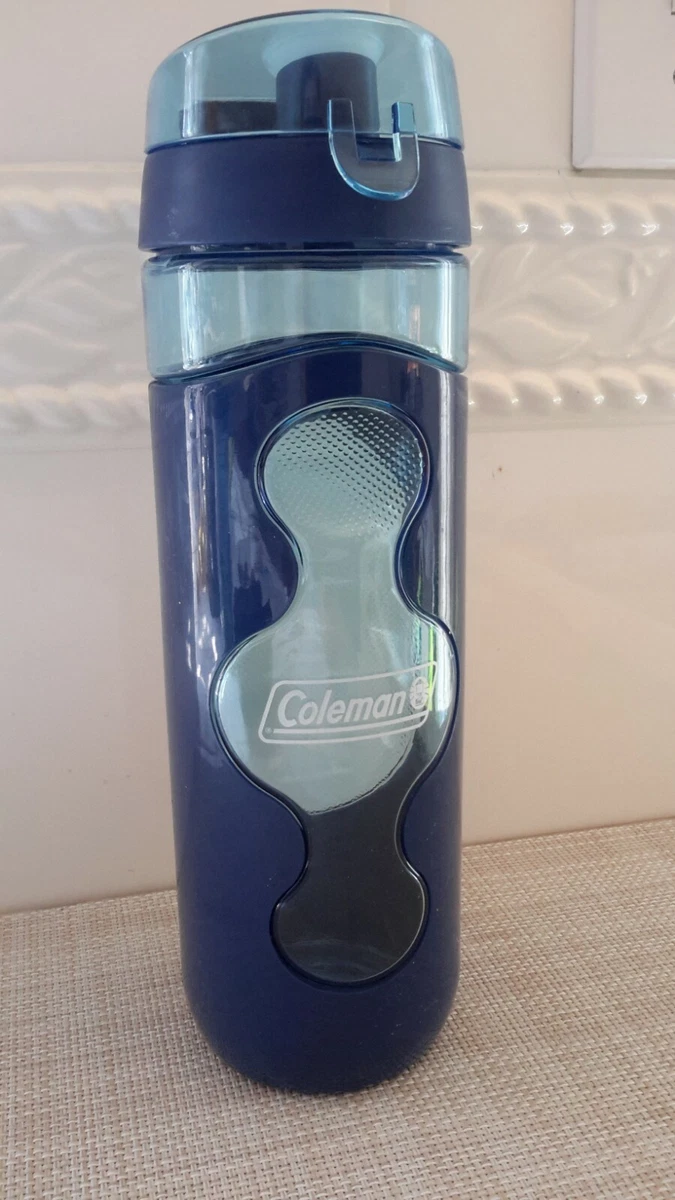 Coleman Sport BPA Free Plastic Water Bottle 24oz Blue Plastic Pre-owned