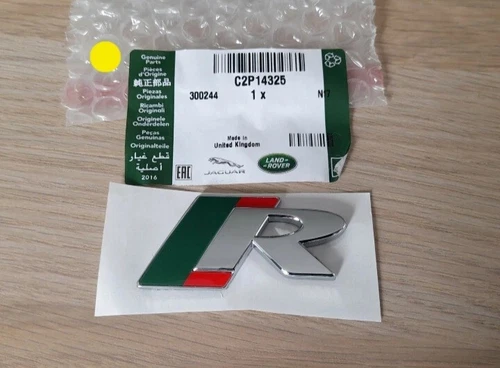 NEW GENUINE JAGUAR R PERFORMANCE BOOT WING BADGE XKR XFR XJR STR S-TYPE R