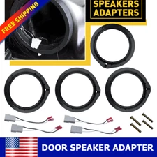 6.5" Door Speaker Mounting Rings For Accord TL RDX TSX with Harness Durable Kit