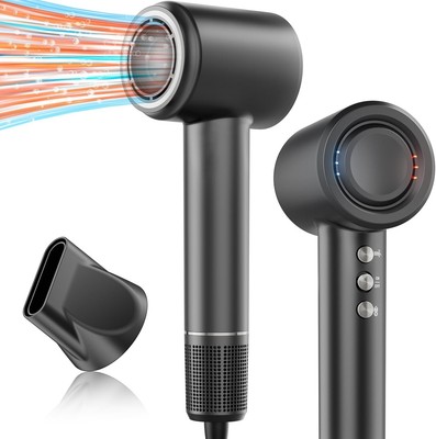 High Velocity Hair Dryer, Intelligent Heat Control Hairdryer No Extreme Heat