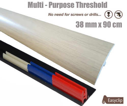 New Quality 38mm Laminate Door Threshold strip Multi Purpose Any Floor Type 90cm - Picture 33 of 38