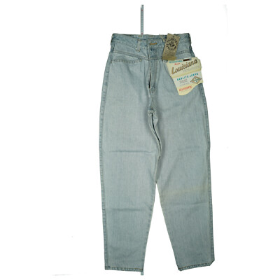 Edwin Louisiana Damen Jeans Hose Karotte 80er 90er Vintage Retro S W28 L28 Blau