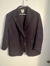 Future Collectivereese Blutstein Womens Navy Orange Blazer Womens Us Size L