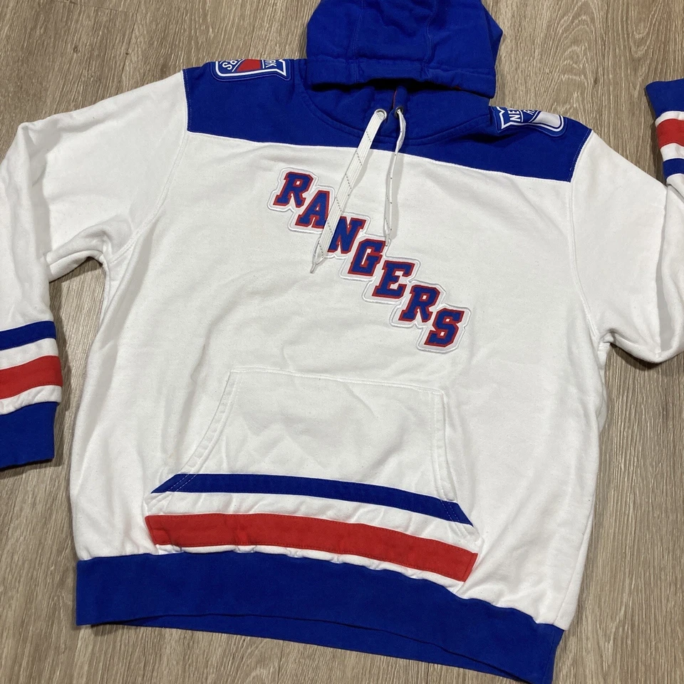 Rangers Sweater L New York Hockey NHL Logo Game-day Pullover Hoodie - Image 2 of 4
