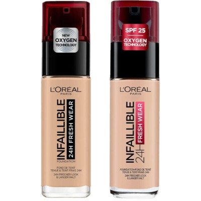 L'Oreal Infallible 24H/32H Fresh Wear Vitamin C Foundation - 30ml VERSCHIEDENE MENÜ