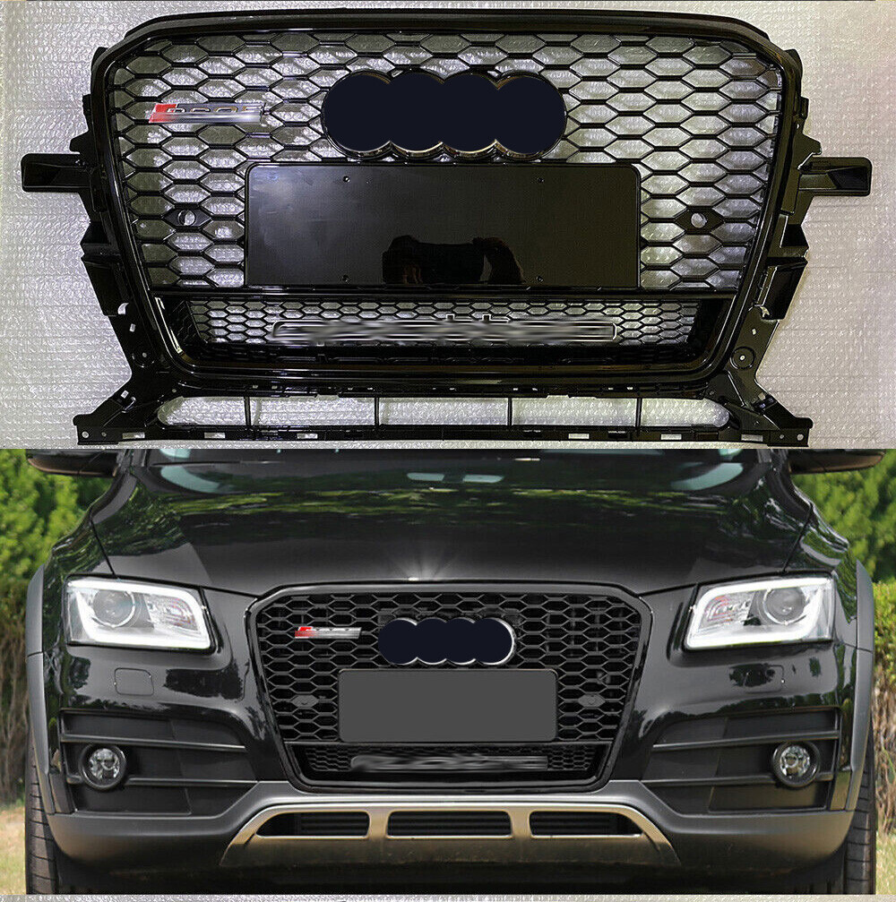 For Audi Q5 SQ5 2013 - 2018 Front bumper Grille RSQ5 Style Black