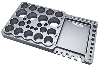 NEW NHX RC Multi-Functional Alum Tool Stand -Bullet Jig E-Clip Parts Tray