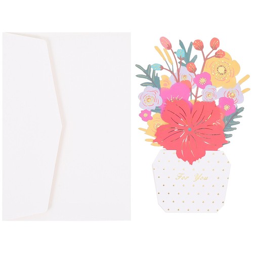 2 Pieces Three-dimensional Flowers Greeting Card Happy Mother's Day Cards Bride - Picture 9 of 12