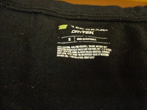 Womans Tek gear T Shirt Small "Ready, Set, Go " Dry Tek Tee S1 - Picture 3 of 6