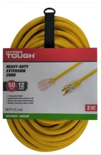 Contractor Grade Hyper Tough  50 ft 12 Gauge-indoor/outdoor-15A Extension Cord