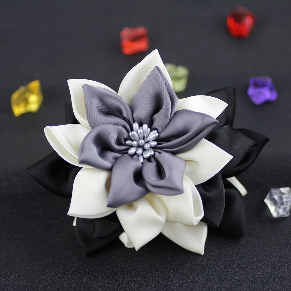 Clipes de garra de cabelo de mandíbula com design de flor de folha afiada | Clipes de garra fofos para mulheres... - Imagem 2 de 4