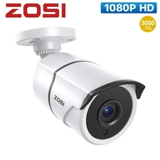 ZOSI 2MP 1080P HD-TVI CCTV Security Camera Mic 100ft Night Vision IP67 Outdoor