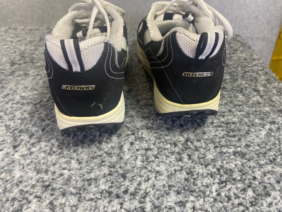 Zapatillas Skechers Shape Ups para mujer 8 negras blancas tonificantes Foto 4 de 4