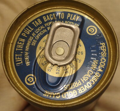 Pepsi Can - @1980's - Discover Gold Game - 12 Ounce - Cheraw, S.C.