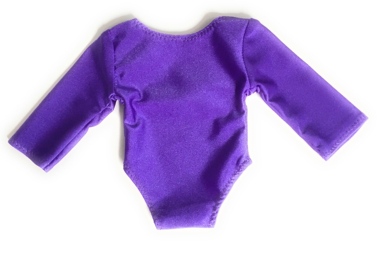 Doll Clothes 18" Purple Leotard Gymnastic Fits American Girl Dolls