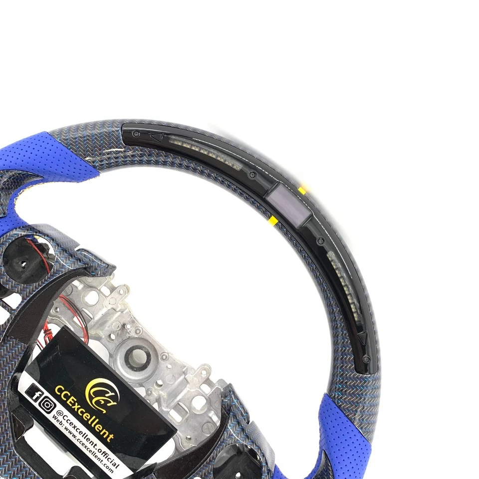 Volante de fibra de carbono real para Lexus IS250 IS300 IS350 RC300 2014-2019 Foto 4 de 4