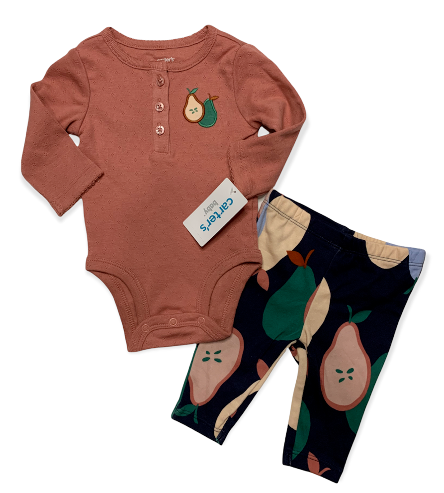 NWT CARTER’S Baby Girl 2-piece Matching Set. 3M 6M 9M
