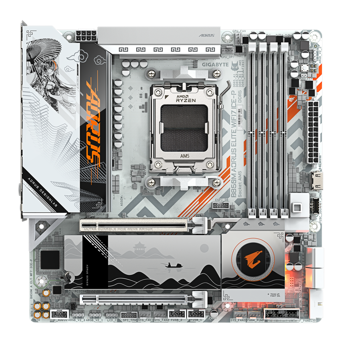 GIGABYTE B850M AORUS ELITE WIFI7 ICE-P AM5 Micro ATX Chinese style