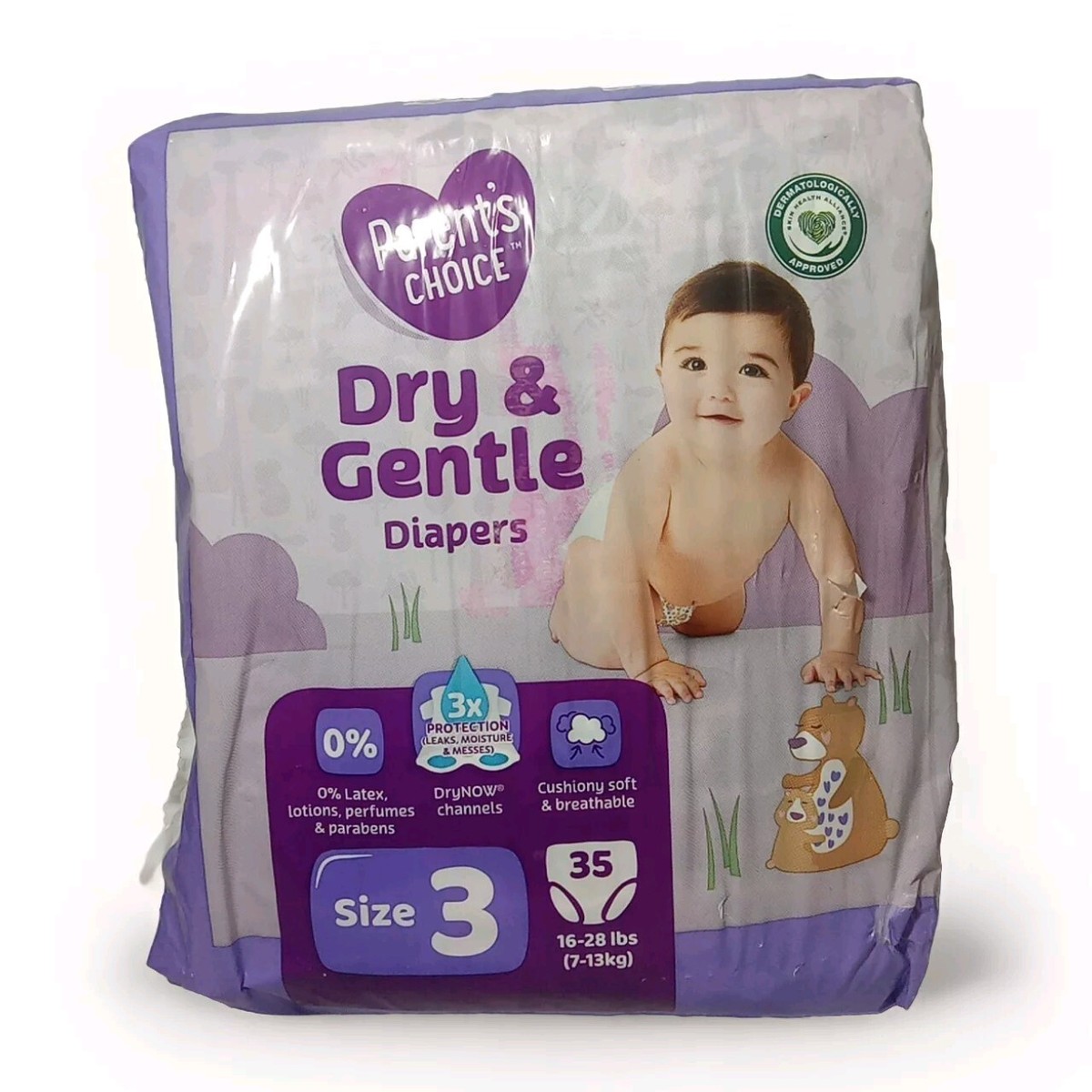 Parent's Choice Dry Gentle Diapers Size