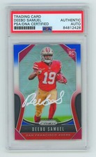 Deebo Samuel 2019 Panini Prizm Red White Blue RC Auto PSA DNA Authentic 49ers