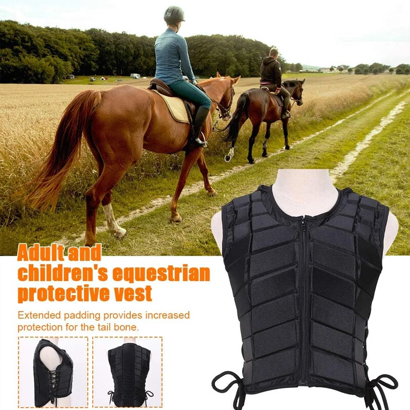 UK Kids Adults Equestrian Protective Vest Professional Horse Riding Vest Padded