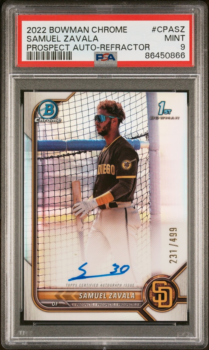 2022 Bowman Chrome - Prospect Autographs Samuel Zavala #CPA-SZ