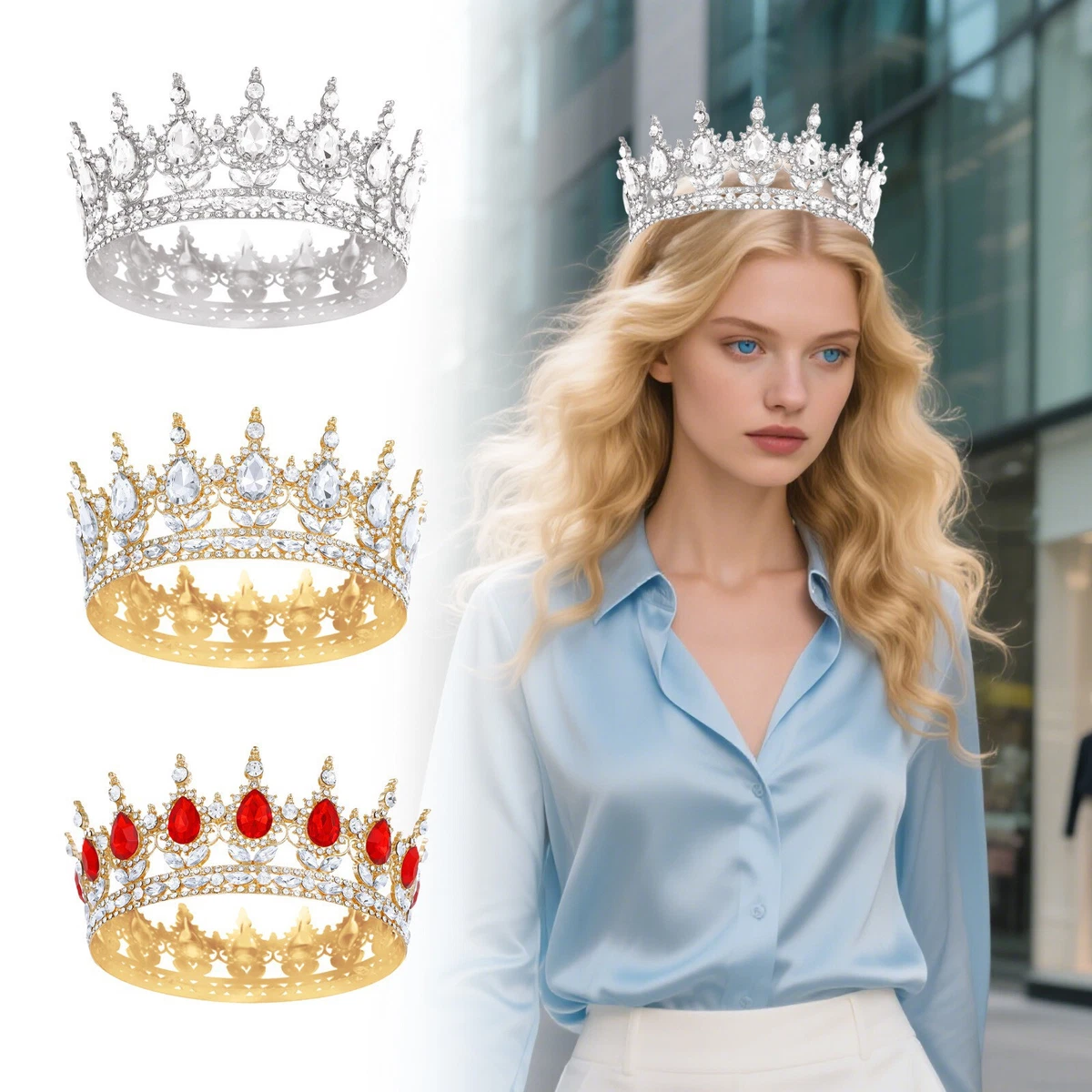 Corona da donna vintage tiara corona per regina donna sposa