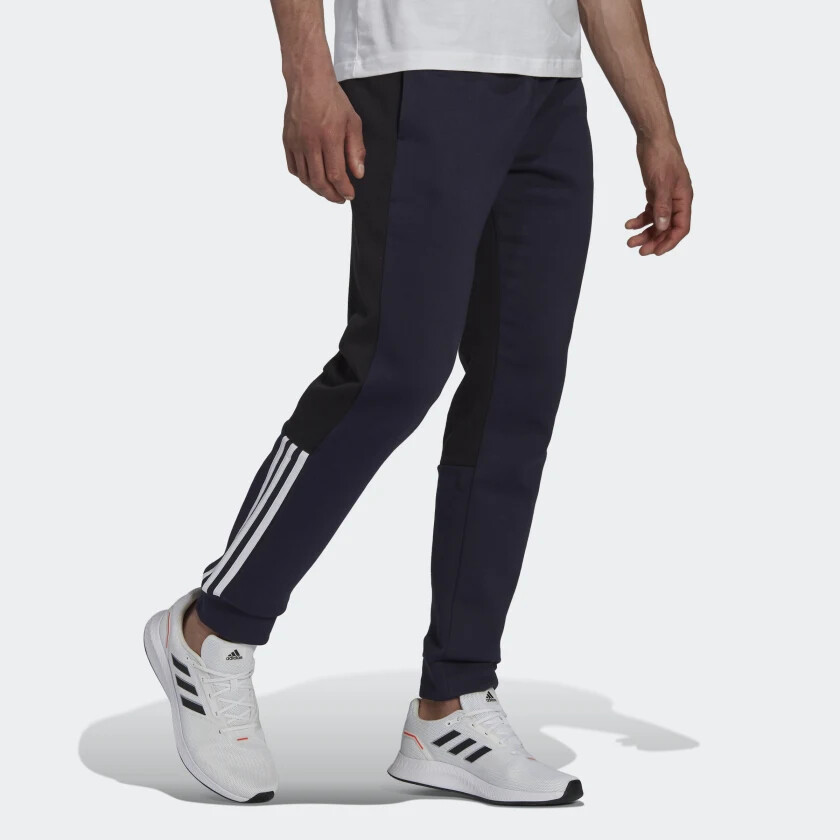 adidas Men's Essentials Colorblock Tapered Fleece Pants HK2884