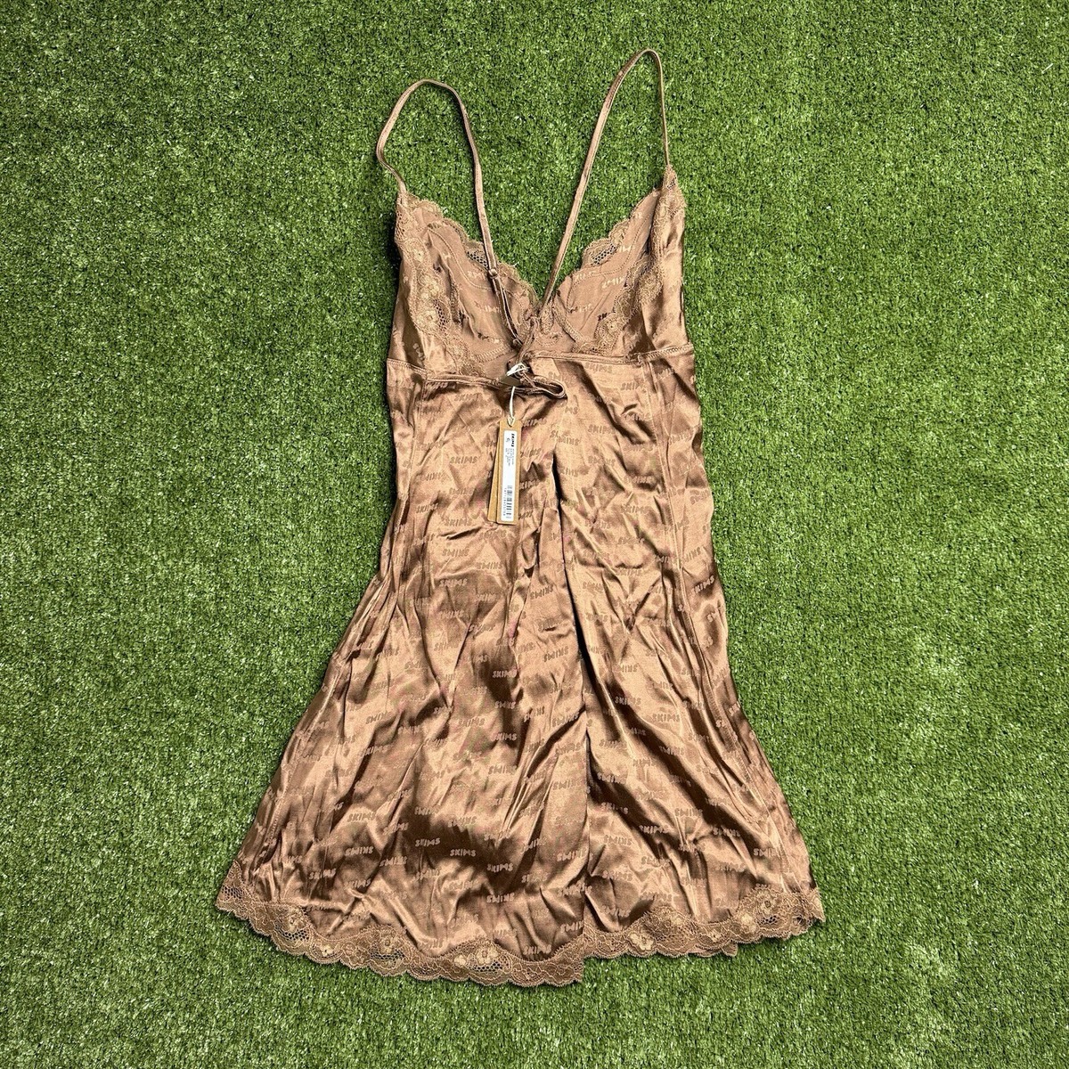 skim dress Long Dress with Matte Floor-Skimming Skirt Silver / 52