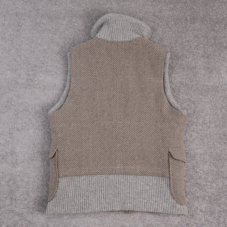 Chaleco Woolrich Espiga Mediano Multicolor Cuello Completo Botón Sin Mangas Foto 2 de 4