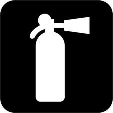 Fire Extinguisher International Symbol Window Wall Vinyl Decal Sticker