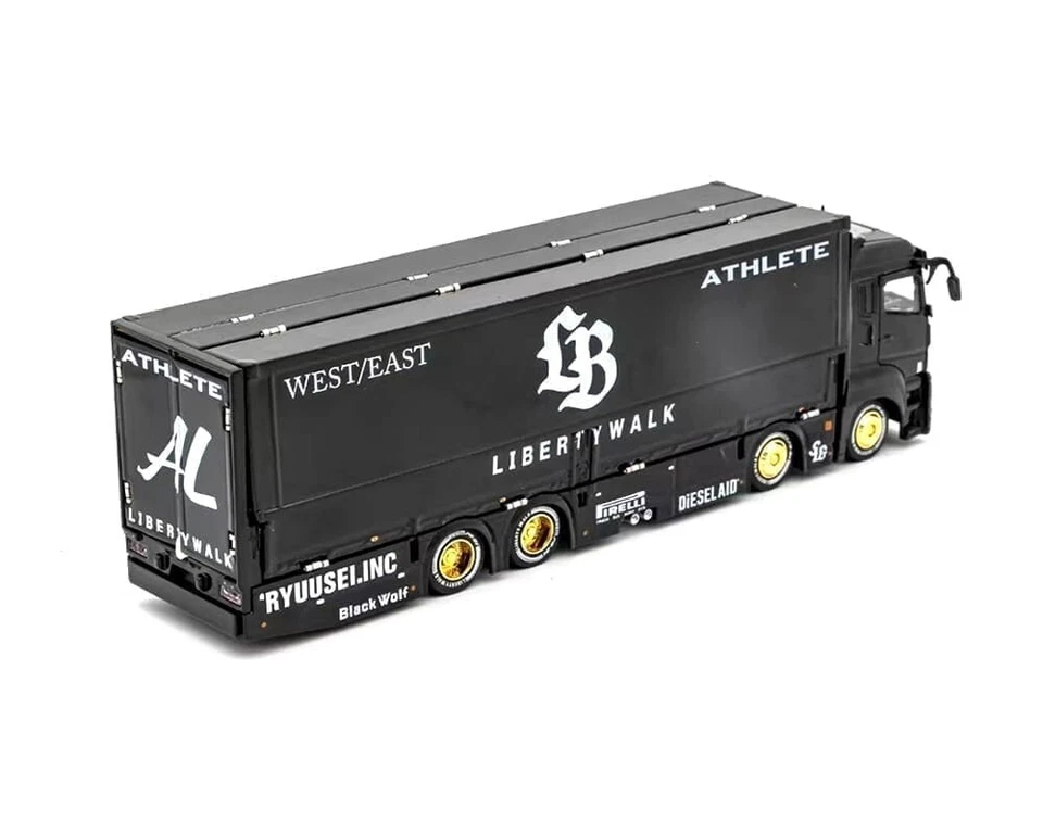 Camiones GCD 1:64 Liberty Walk LB Mitsubishi Fuso Super Great Transporter Athlete Foto 3 de 4